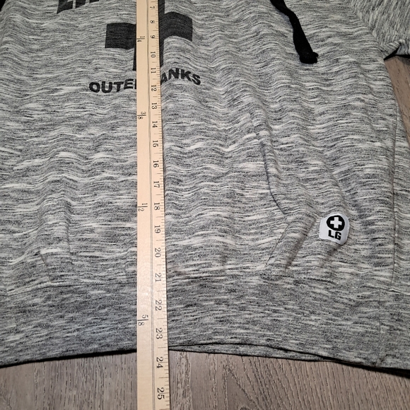 Lifeguard Outer Banks Adult Hooded Sweatshirt X Large Heathered Grey Official - Picture 5 of 9